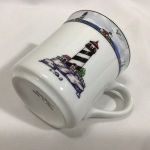 Nautical Lighthouse Sailboat Ceramic 3.5 Inch Ceramic Coffee Mug Totally Today